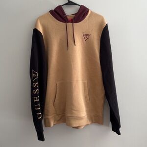 men’s black, tan & red Guess hoodie!